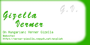 gizella verner business card